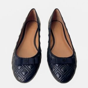 Tory Burch Marion Quilted Leather Ballet Flats